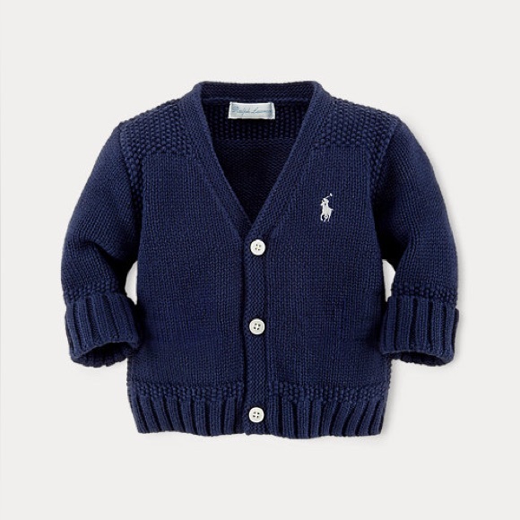 Ralph Lauren Baby boy Vneck Cardigan - Picture 1 of 5